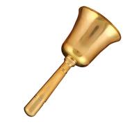 Didiseaon Cloche à Main Laiton Vintage pour Restaurant Petite Sonnette Appel Compacte pour Service Salle Comptoir Réception Seniors et Événements