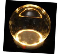 Didiseaon Cloître Verre avec Base Décoration DIY de Fleurs Lumineuses Verre pour Table