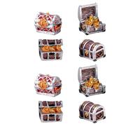 Didiseaon Coffret Décoration Aquarium en Résine Délicate, Modèle Réaliste de Coffre Trésor 8 Pièces pour Petit Aquarium et Décoration Intérieure