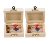 Didiseaon Coffret Souvenir pour -Né 2 Pièces - Boîte en Bois pour Cheveux de Bébé et Cordon Ombilical Pot de Conservation pour Première Coupe Rangement Solide pour Souvenirs Bébé