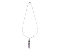 Didiseaon Collier Pendentif En Cristal Naturel Totem Dragon Hexagonal En Améthyste Violet, Bijou Créatif Chic En Pierre Pour Femme, Décoration Élégante Du Cou, Pièce Unique Pour Fêtes Et Occasions