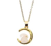 Didiseaon Collier Pendentif Femme Forme de Lapin Chaîne Délicate de Clavicule avec Design Unique et Élégant pour Anniversaire ou Nouvel An