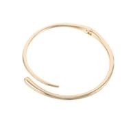 Didiseaon Collier Ras-de-cou Géométrique en Métal Poli Ouverture à Ressort pour Femme Cérémonie et Soirée, Collier Manchette Punk Ajustable, Bijou Minimaliste Élégant