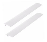 Didiseaon Combleur D'espace pour Cuisinière à Gaz 63 Cm Blanc en Caoutchouc Résistant la Chaleur Protège Plaque Cuisson la Cuisine Anti-éclaboussures 2 Pièces Nettoyage Facile