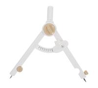 Didiseaon Compas Géométrique Multifonction en Plastique Blanc Outil de Dessin de Cercle Réglable Échelle de Précision pour Enseignement et Mathématiques Boussole pour Tableau Blanc et