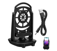 Didiseaon Compteur de Pas à Bascule Silencieux pour Téléphone, Dispositif de Balancement Double Compatible, Double Supports en Plastique, Accessoire Pratique pour Marche et Bureau
