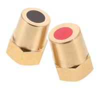 Didiseaon Connecteur de Borne de Batterie Accessoire de Remplacement en Laiton 8 Mm Filetage Interne Paire M8 Positif et Négatif Adaptateur pour Bornes de Charge Voiture et Bateau