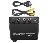 Didiseaon Convertisseur Audio Numérique-analogique et Portable Noir en Fer Conversion Optique à Jack pour Accessoires Aléatoires Plusieurs Styles Haut-Parleur Stéréo Plusieurs Styles