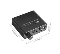Didiseaon Convertisseur Audio Numérique vers Analogique Optical Converter Compact et Facile Utilisation pour TV et Enceintes Compatible avec Appareils Optiques Numériques