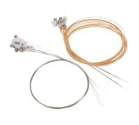 Didiseaon Cordes Métalliques de Remplacement pour Harpe-Lyre 16 Cordes en Acier Doré Kit Complet pour Entretien et Réparation D’Instrument de Musique - Accessoires pour Harpistes et