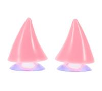 Didiseaon Cornes Décoratives pour Casque de Moto et Scooter Électrique en Plastique Rose avec Fixation par Ventouse et Forme Corne de Taureau pour Accessoires Personnalisés