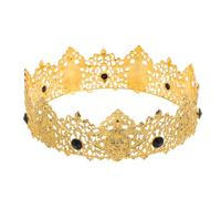 Didiseaon Couronne Baroque Vintage pour Hommes et Femmes Diadème Royal pour et Fêtes Accessoire de Costume Élégant et Confortable