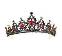 Didiseaon Couronne de Mariée Baroque en Strass Tiare Vintage Cristaux Accessoires de Coiffure Mariage pour Cérémonie et Fêtes