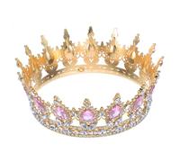 Didiseaon Couronne Diadème Pour Femme : Couronne De Princesse De Reine Diadème Rond Complet En Or Cristal Baroque Strass Mariage Bal Fête D'Anniversaire Carnaval Coiffe