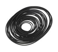 Didiseaon Courroie de Réparation en Caoutchouc 1,2 Mm Carrée 25-135 Mm, Lot de 30 Pièces pour Magnétophone à Cassettes, Lecteur DVD et Enregistreur Portable, Ceinture Souple et Résistante