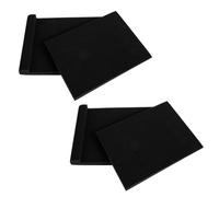Didiseaon Coussin D'isolation Acoustique en Mousse Haute Densité Noir 2 Pièces pour Haut-parleur et Subwoofer Réglage D'angle Polyvalent pour Insonorisation Pièce