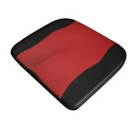 Didiseaon Coussin Rehausseur de Siège Voiture Confortable Mousse à Mémoire Matelas de Siège Ergonomique pour Conduite et Soulagement Du Dos Noir et Rouge