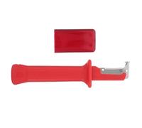 Didiseaon Couteau D'électricien Isolé, Couteau à Décaper de Précision, ABS Rouge, Dénudage Manuel Précis et Propre, Léger, pour Électriciens et Professionnels du Câblage, Chantier et