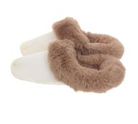 Didiseaon Couvercle intérieur chaussure de trou chaud Doublures de sabot en polaire pour adultes semelles confortables sabots Semelles d'hiver épaisses chaussons Peluche Café