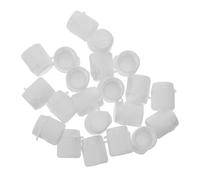 Didiseaon Couvercles de Dentifrice Légers et Faciles à Ouvrir Lot de 30 en Plastique Blanc Bouchons Pratiques pour Tubes de Dentifrice, Voyage Quotidien