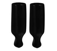Didiseaon Couvercles de Robinets à Bière Noirs en Plastique 2 Pièces, Protection Anti-éclaboussures et Anti-poussière pour Tireuse à Bière Domestique