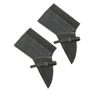 Didiseaon Couvre-Chaussures de Soudure Cuir de Vache Épais Protection Antibrûlure Résistante à Abrasion Soudeur avec Sangles Élastiques pour Atelier Métallurgie et Industrie