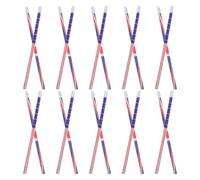 Didiseaon Crayons en Bois Drapeaux Américain et Britannique avec Gomme, Écriture Fluide, Taille Facile, Pack de 40 pour Activités Créatives en arçon et Filles