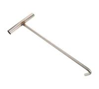 Didiseaon Crochet Acier Inoxydable Résistant Outil de Levage Polyvalent pour Couvercles de Regard Nettoyage des Égouts et Tirage de Porte Roulante Crochet de Traction Sécurisé et