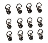 Didiseaon Crochets de Bottes en Alliage Lot de 20, Boucles à Œillets Métalliques avec Rivets, Accessoires de Réparation pour Chaussures de Randonnée Montantes, Usage Extérieur Trekking