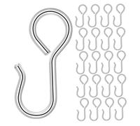 Didiseaon Crochets De Housse De Siège Auto 23 Mm En Métal Haute Résistance, Crochets De Fixation s Pratiques Pour Voiture, 50 Pièces, Rangement Dossier Siège Voiture, Pour Organiser L’espace Intérieur