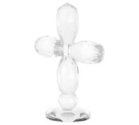 Didiseaon Croix Debout en Verre pour Bureau, Décoration Religieuse