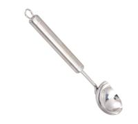 Didiseaon Cuillère à Glace en Acier Inoxydable avec Boucle Suspendre, Design Moderne et Élégant, pour Camping et Crème Glacée, Facilite la Réalisation de Boules de Glace