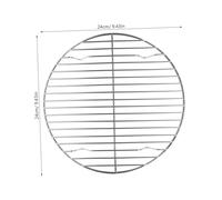 Didiseaon Cuisson Ronde Acier Inoxydable Panier Vapeur Perforé pour Barbecue Support Pizza et Grill Polyvalent Ventilation Rapide pour Viandes et Légumes