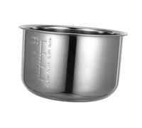 Didiseaon Cuve Intérieure Cuiseur à Riz 5l 304 Acier Inoxydable Épaissi Revêtement Antiadhésif Remplacement Cuisson Riz Soupe Gâteau