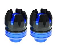 Didiseaon Cuvettes de Fourche Couleur Aléatoire 2pcs en Alliage D'aluminium Bleu Haute Dureté et Résistance à la Corrosion Protection Moto Anti-collision Haute Dureté et