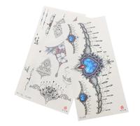 Didiseaon de Bras 4 Pièces Autocollants Temporaires Autocollants pour Le Corps de Bras Autocollants Réalistes Confortables pour Les Types de Peau