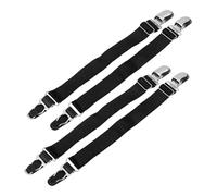 Didiseaon de Pinces à Jarretière Réglables en Nylon Noir Lot de 2 Paires Structure Clip Bec de Canard Organisation Dressing et Buanderie pour Bas