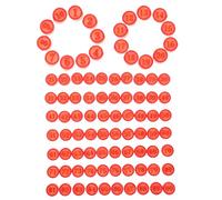 Didiseaon Déchecs Numérotées Plastique de Remplacement pour Jeu de Bingo Lot et Faciles à Transporter pour Remplacer Les Pièces Perdues ou Cassées Lors de Parties Famille