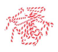 Didiseaon Décoration 20 Pièces en Argile Rouge de Canne de Noël | Accessoire Utile, Ornement Thème Noël, Projet DIY pour Filles, Coque Téléphone, Usage Créatif