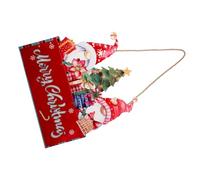 Didiseaon Décoration Autocollants Bannière De Toile De Fond De Noël Cloche Signe Suspendu De Noël Porte Lumière Ornements Soufflés Guirlande Bannières Sapin De Noël Nains Signes De Noël Bois
