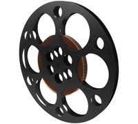 Didiseaon Décoration Murale Cinéma Vintage en Métal Noir 16 MM Bobine de Film Ancienne Sculpture Décorative Rustique pour Salon Home Cinéma et Soirées à Thème