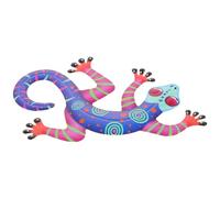 Didiseaon Décoration Murale en Fer Artisanale de Gecko pour Intérieur et Extérieur, pour Café ou Shopping Mall, Design Unique et Attrayant