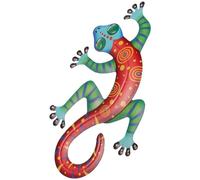 Didiseaon Décoration Murale Gecko Métal Statuette Gecko Suspendue Ornements Intérieur