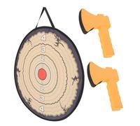 Didiseaon Disque De Lancer De Hache Jouet - Planche à Boules Adhésive - Jeu De Société Éducatif - 2 Haches - Interaction Famille Garçon Et Filles - Divertissement Intérieur Et Extérieur