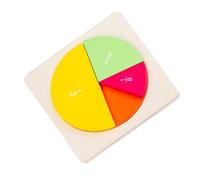 Didiseaon Disques de Fractions Colorés Éducatifs Bois Puzzle de Fractions pour Garçon Fille Kit Apprentissage Mathématique Montessori pour Maternelle et École Primaire