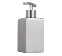Didiseaon Distributeur de Lotion Main Acier Inoxydable Mat Antidérapant Pompe Rechargeable pour Liquide Cuisine Salle de Bain Chambre