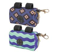 Didiseaon Distributeur Portable 2 Pièces de Paquet de Couches Organiseur Simple et Pratique en Néoprène Léger pour Paquet Poubelle Couches, Voyage et Extérieur