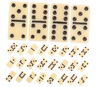 Didiseaon Dominos Classiques pour Adultes Jeu de Société pour Réunions Familiales et Bloc de Construction Pratique et Sûr pour Barbecues Jours de Pluie