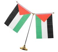 Didiseaon Drapeau Palestinien Sur Bâtonnet Petit Drapeau Avec Support y Décoration De Bureau Palestine