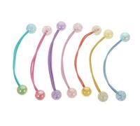 Didiseaon Élastiques à Cheveux Boule Décoratifs 14 Pièces Taille Moyenne Colorés Pour Petites Filles Accessoires Queue De Cheval Quotidien Fête